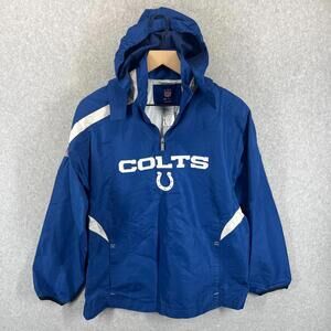 Indianapolis Colts Reebok On-Field Windbreaker Jacket Blue Kids L 14-16